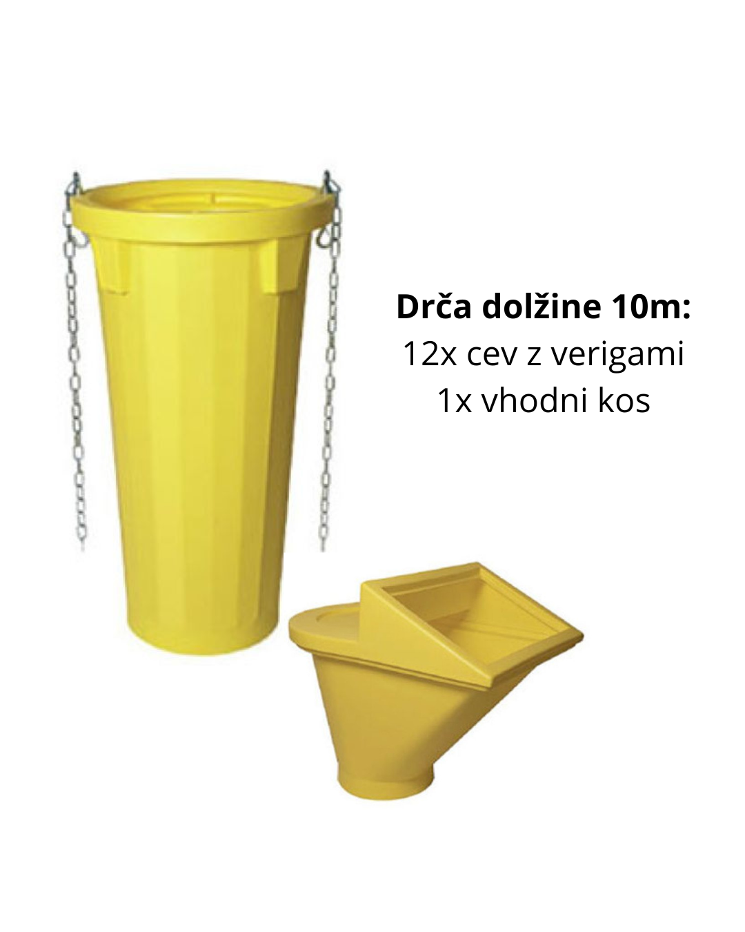 Drča dolžine 10m + 1 vhodni kos