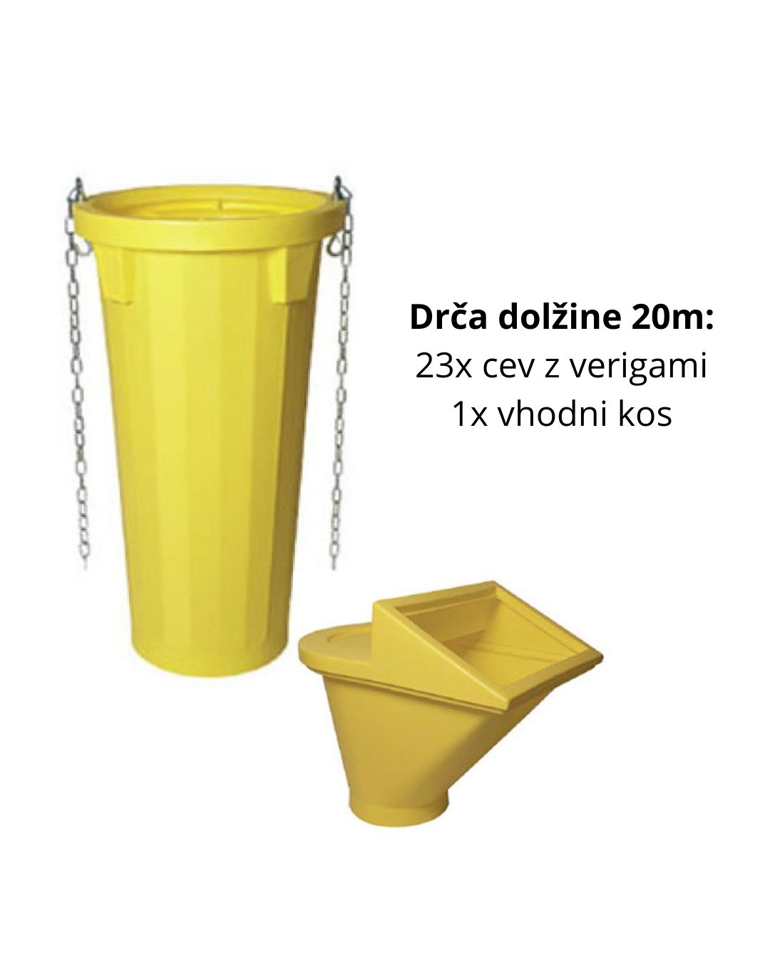 Drča dolžine 20m + 1x vhodni kos